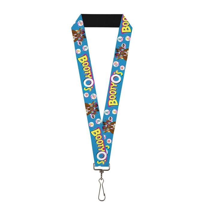 Lanyard - 1.0" - The New Day BOOTY O's Group Pose Blue/Pinks/Yellows/White