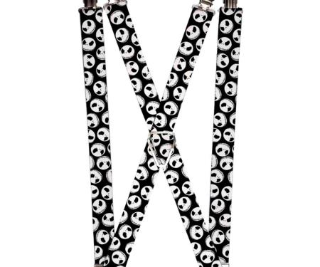 Suspenders - 1.0" - NBC Jack Expressions Scattered Black/White