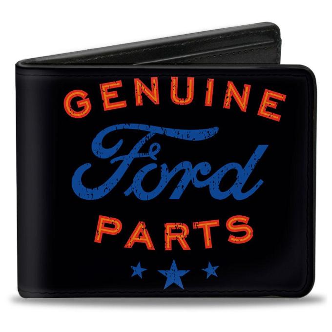 Bi-Fold Wallet - GENUINE FORD PARTS/Star Logo Black/Red/Blue