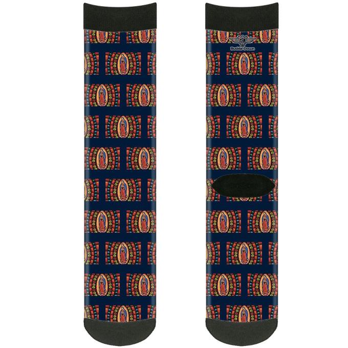 Sock Pair - Polyester - Virgen de Guadalupe - CREW