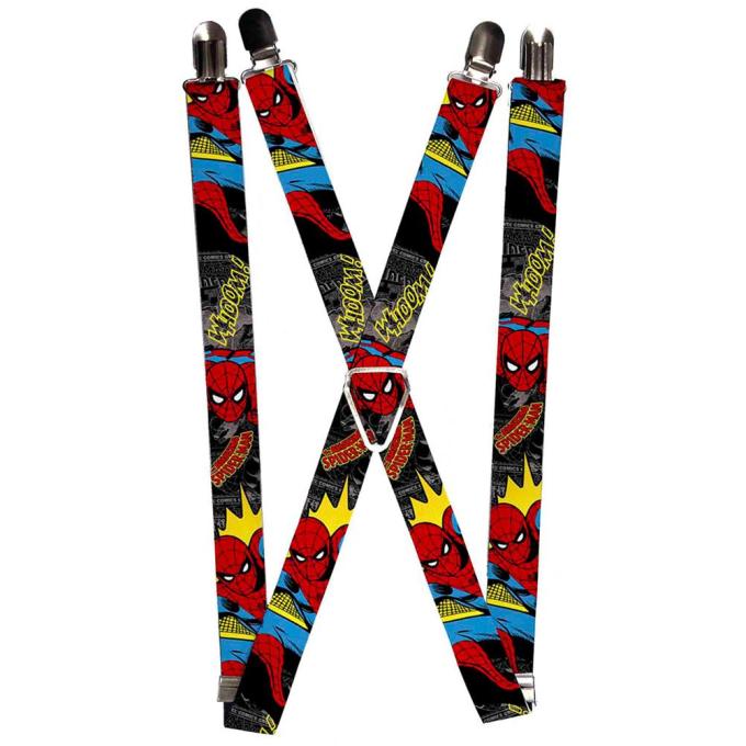 MARVEL COMICS
Suspenders - 1.0" - Spider-Man in Action w/AMAZING SPIDER-MAN