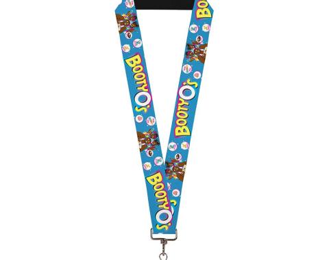 Lanyard - 1.0" - The New Day BOOTY O's Group Pose Blue/Pinks/Yellows/White