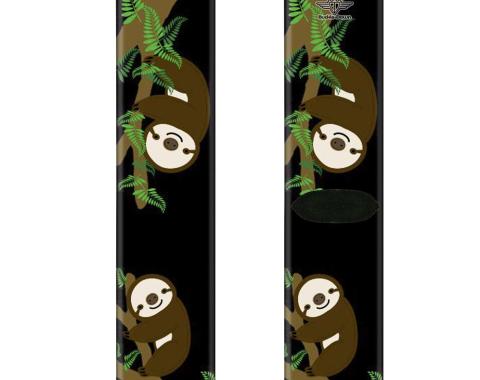 Sock Pair - Polyester - Sloth Face/Hanging Black - CREW