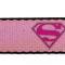 Dog Leash Superman Shield Pink