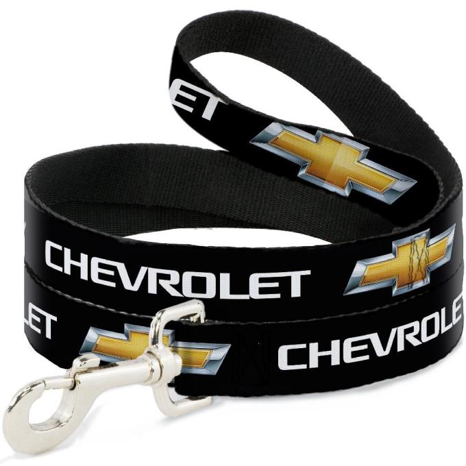Dog Leash Chevy Bowtie Black/Gold Logo REPEAT