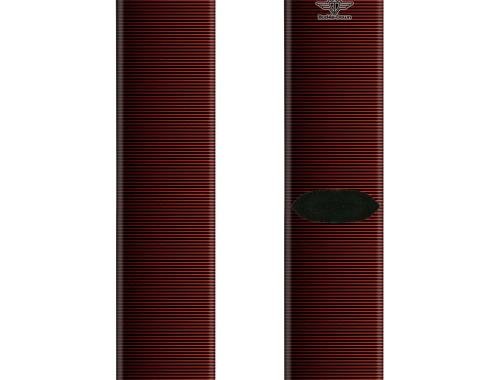 Sock Pair - Polyester - Vertical Stripes Transition Black/Red - CREW