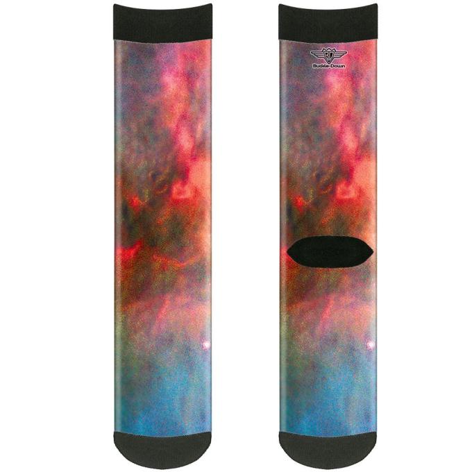Sock Pair - Polyester - Supernova Space Collage - CREW