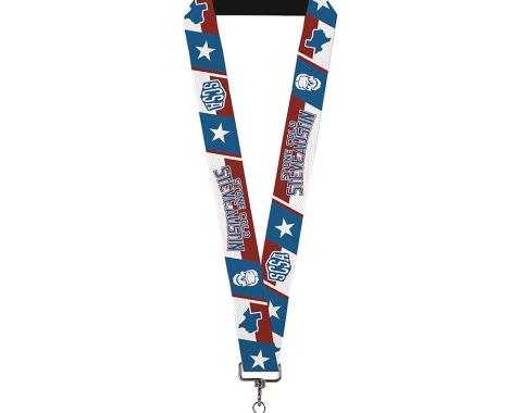 Lanyard - 1.0" - STONE COLD STEVE AUSTIN Icon Blocks Red/White/Blues