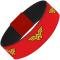 Elastic Bracelet - 1.0" - Wonder Woman Logo Red