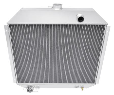 Champion Cooling 2 Row All Aluminum Radiator Made With Aircraft Grade Aluminum EC395