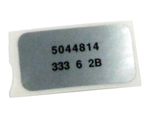 Corvette Label, Windshield Wiper Motor, 1976-1978