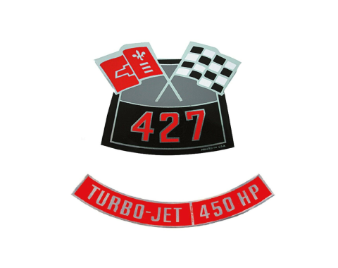 Corvette Decals, Air Cleaner 427/450, 1966