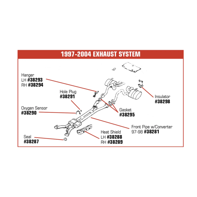 Corvette Oxygen Sensor, After Convertr 2 Required, 1997-1999
