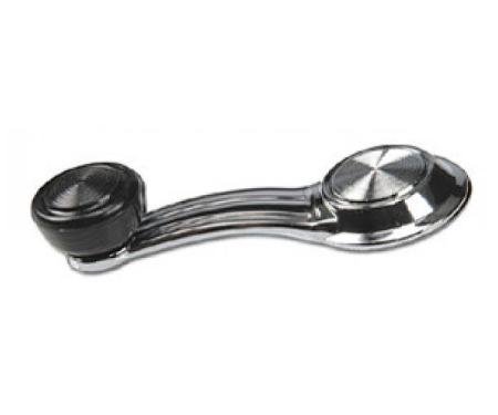 1967-1979 GM Car & Truck Left or Right Black Window Crank with Black Knob