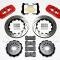 Wilwood Brakes AERO4 Big Brake Rear Brake Kit For OE Parking Brake 140-11765-DR