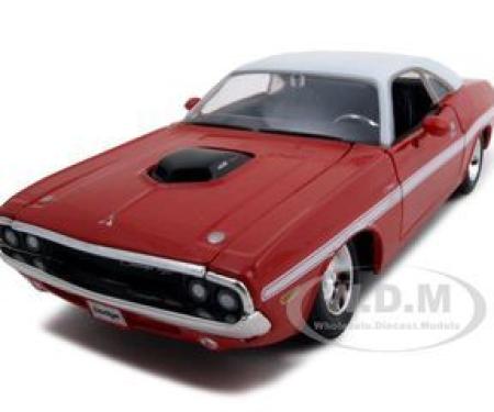1970 Dodge Challenger R/T Coupe Red 1/24 Diecast Model Car