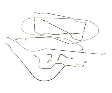 Corvette Brake Line Set, Stainless Steel, 1956-1962