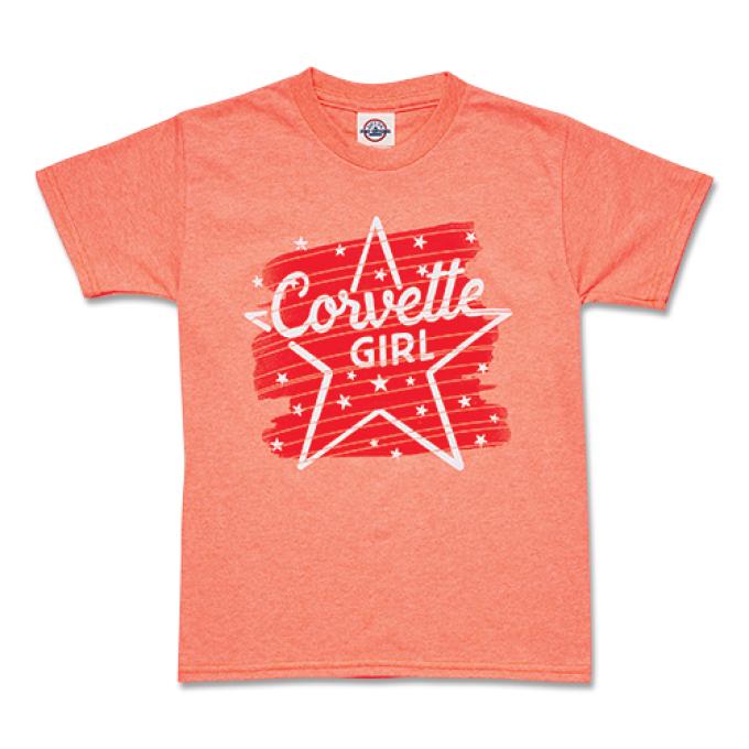 Youth Girls Corvette Starstruck Watercolor T-Shirt