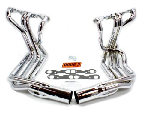 Doug's Headers 1963-1982 Chevrolet Corvette 1 7/8" 4-Tube Full Length Header Small Block Sidemount Chrome D380-C