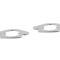Redline Restomotive® 1965-1982 Chevrolet Corvette 2 Piece Parking / Emergency Brake Shoe Hold Down Retainer Plate