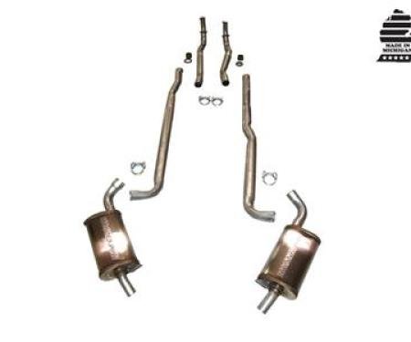 66-67 Exhaust System - 2" To 2 1/2" 327 With Magnaflow Muffler - With 4 Speed