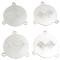 65-66 Hubcap Spinner Emblem White Upper Left - Set Of 4