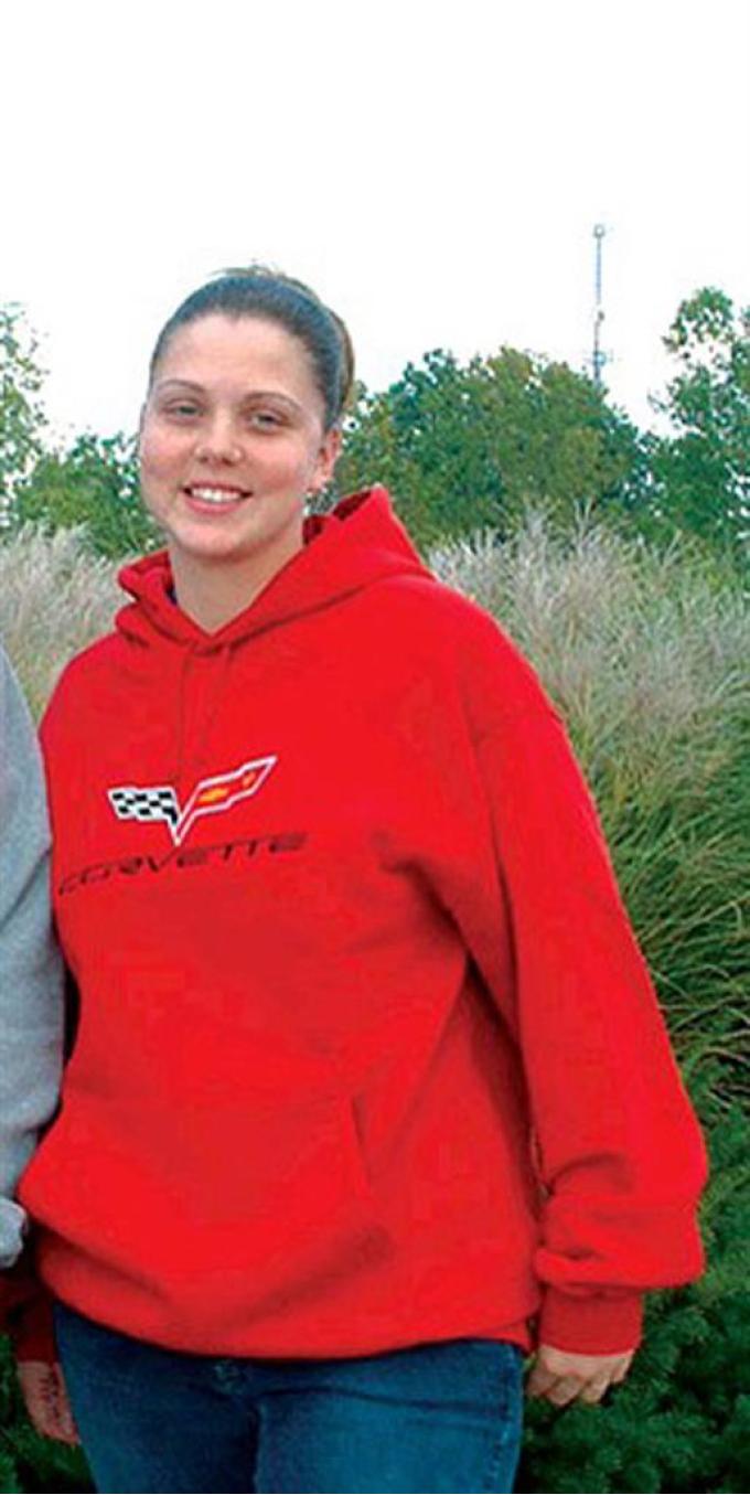 Hoodie / Hooded Sweatshirt - Red With C6 Logo