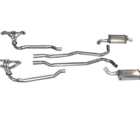 1974-1979 4 Speed and TH350 Exhaust System with Headers and Magnaflow Mufflers