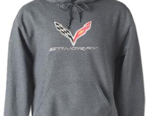 Hoodie/Hooded Sweatshirt With C7 Logo Charcoal