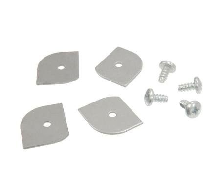53-62 Glove Box Door Moulding Clip - 4 Retainers With 4 Screws