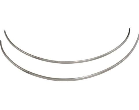 58-62 Dash Insert - Stainless Steel Mouldings - Pair