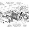 63-67 Heater Box Stud Set - To Firewall With Nut No Air Conditioning