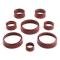 14-19 Carbon Fiber Look Interior Knob Cover 8 Pieces
