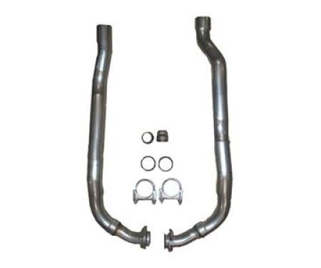 68-74 Exhaust Pipe - Front Left And Right 327 / 350 4 Speed Hi-performance