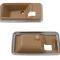 78-82 Inside Door Release / Open Handle Trim Bezels on Door Panel