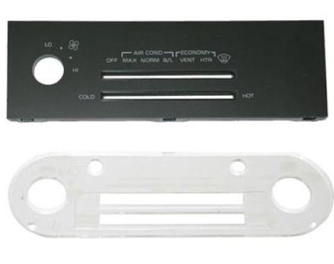 1985-1989 Heater And Air Conditioning Control Face - Manual Except Defroster