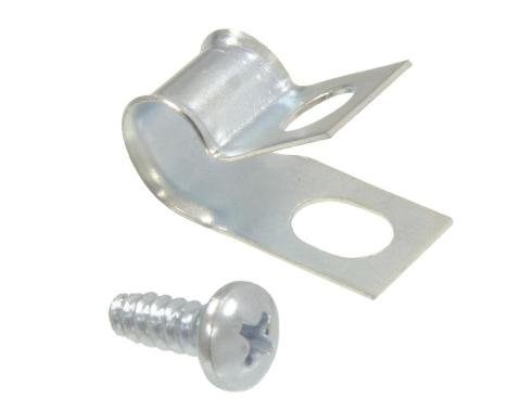 57-62 Gas Tank Vent Hose Clip - With Screw
