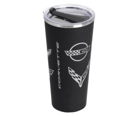 Black Corvette Generations Stainless Steel Tumbler