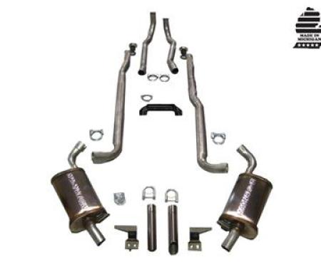 1964-1965 Exhaust System Deluxe 2 1/2" Small Block 4-Speed with MagnaFlow