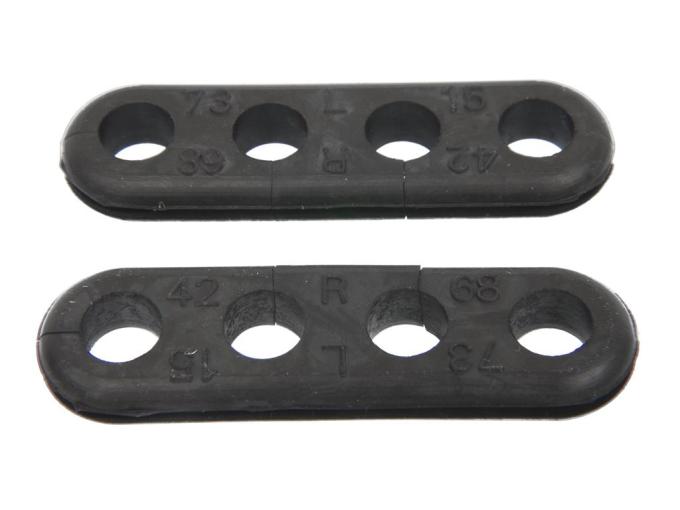 Redline Restomotive® 1956-1982 Chevrolet Corvette Set of 2 Oval Ignition / Spark Plug Wire Grommets