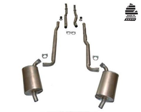 66-67 Exhaust System - Complete Aluminized 327 - With 4 Speed