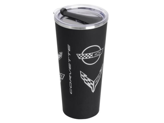 Black Corvette Generations Stainless Steel Tumbler