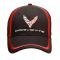 C8 Next Generation Corvette Black with Red Stripe Accent Hat