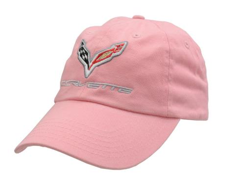Pink C7 Embroidered Logo Low Profile Brushed Cotton Twill Hat