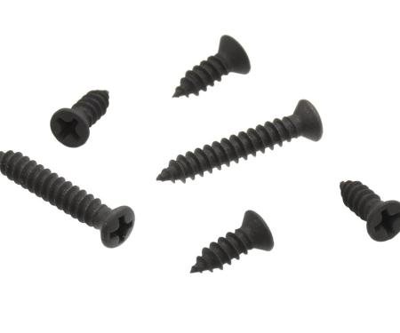 Redline Restomotive® 1978-1982 Chevrolet Corvette 6 Piece T-Top Latch Cover Screws