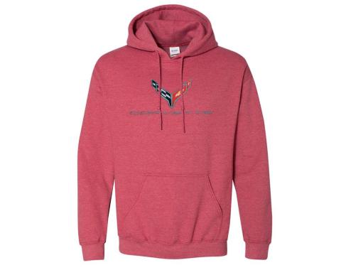 Red Hoodie/Hooded Sweatshirt W/C8 Logo