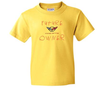 T-Shirt Yellow C5 Future Corvette Owner Kids