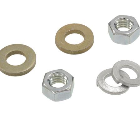 64-66 Parking / Emergency Brake Cable Pulley Bracket - To Firewall With Washers