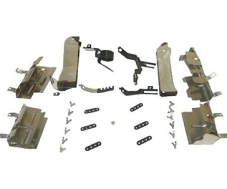 1964-1967 327 Ignition Shield Set with hardware (Less Top Ignition Shield)