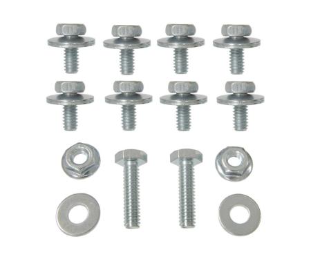 63-73 Rear Exhaust Valance Panel Mounting Bolts with Nuts Kit - 14 Pieces